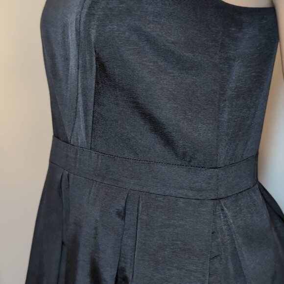 PINK TARTAN Fit & Flare Dress Sleeveless Pleated Jeweled Scoop Neck Cocktail LBD - Picture 7 of 16